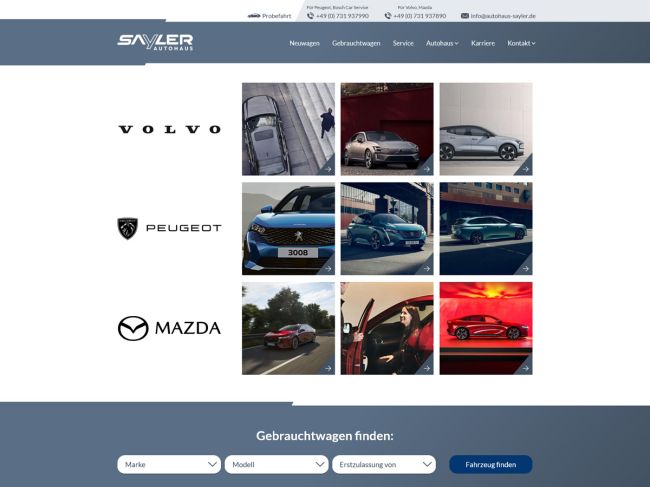 Autohaus Sayler GmbH & Co. KG Redesign 2025