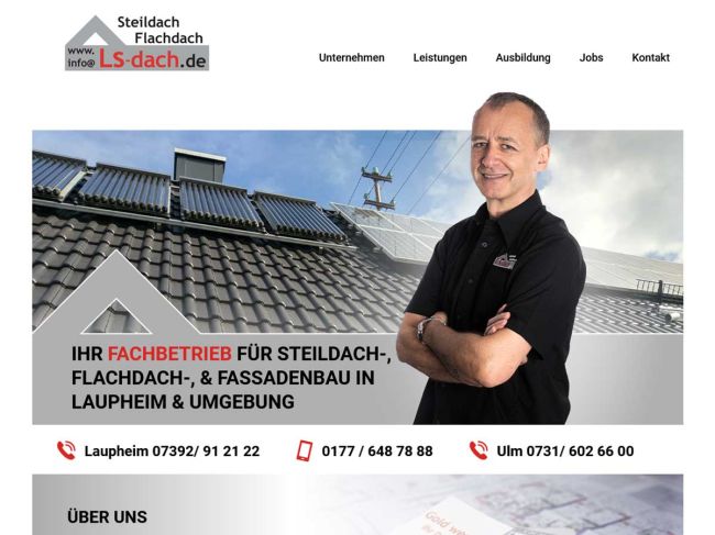Webseite LS Dach GmbH